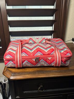 All For Color Metallic Silver Insulated Food Transport Tote